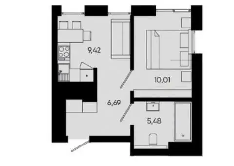 Продажа 1 кімнатна ЖК Holosko Resident д2 - 4/4