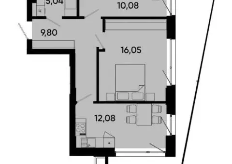 Продам квартиру, ЖК строится, без комиссии - 3/3