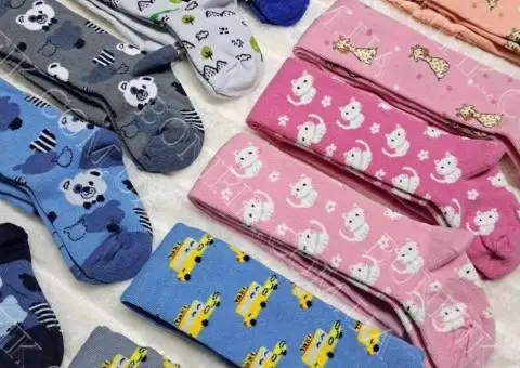 Різнобарвні махрові дитячі колготки ТМ "АfRiсa" (розмір 12) (арт. 302К) - 5/5