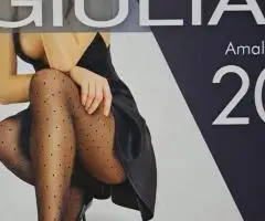 Колготки жіночі в горошок з імітацією сітки AMALIA 20 DEN (model 1)