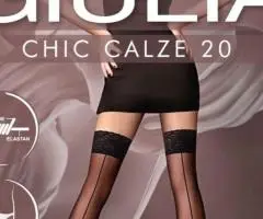 Панчохи з імітацією шва CHIC 20 DEN CALZE