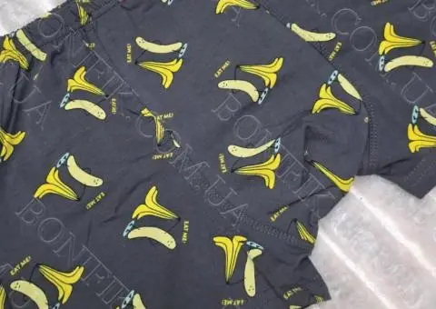 Чоловічі бавовняні боксери з принтом бананів ТМ "BONO" (арт. МШ 950311) - 2/3