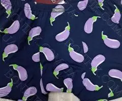Чоловічі боксери з принтом баклажан (арт. МШ 950352)