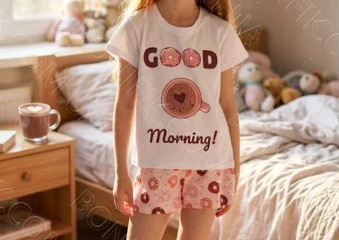 Children's pajama for girls "Good Morning" (art. GPK 2070/01/03) - 1/5