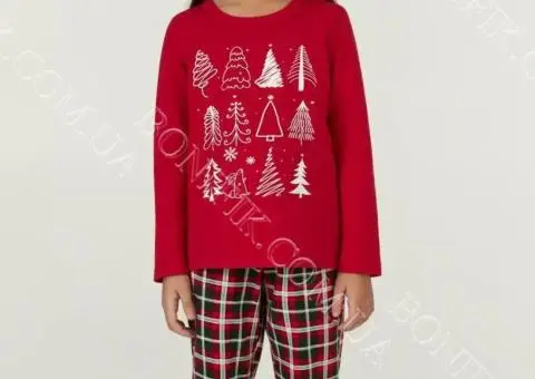 Комплект дитячої піжами для дівчаток "Christmas Trees" (арт. CPF 0381/02/01)