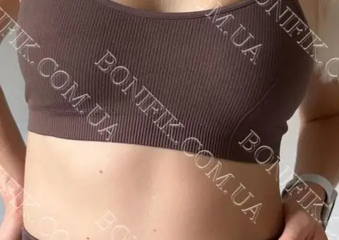 Безшовний топ на тонкій бретелі "Cami Top Rib" - 5/8