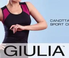 Жіноча майка на широких бретелях для занять в залі CANOTTA SPORT COLOR (model 1)