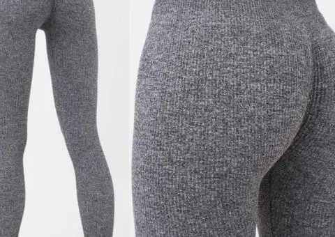 Жіночі меланжеві спортивні леггінси Leggings Rib Melange - 7/7