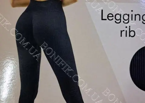 Жіночі леггінси для занять спортом Leggings Rib - 1/8