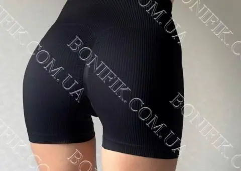Жіночі безшовні шорти з пуш-ап ефектом "Shorts Rib Shape" - 3/5