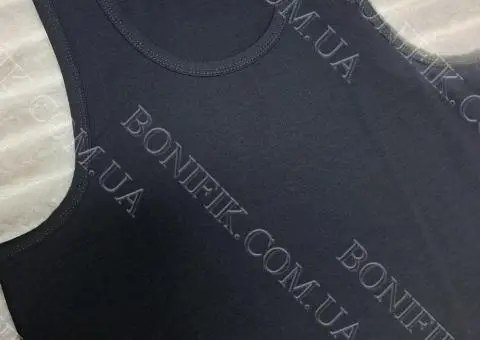 Чоловіча чорна бавовняна майка ТМ "BONO" (арт. М 950101) - 4/5