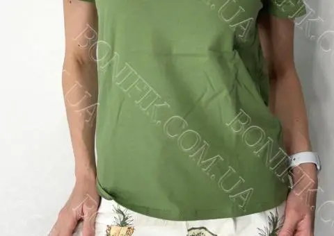 Жіночий комплект піжами (футболка+шорти) "Pineapple" (12007) (арт. 1553) - 3/6