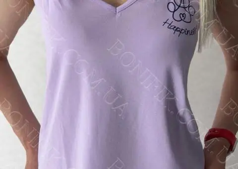 Жіноча піжама на тонких бретелях "Lavender Puppies" (12063) (арт. 1762) - 3/7