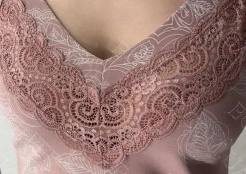 Нічна жіноча сорочка на тонкій бретелі "Petaline" (16531) (арт. 1175) - 4/6