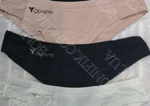 Набір однотонних трусів бразиліан ТМ "Obrana" (4 шт/уп.) (арт. 200-20/5) - 3/5