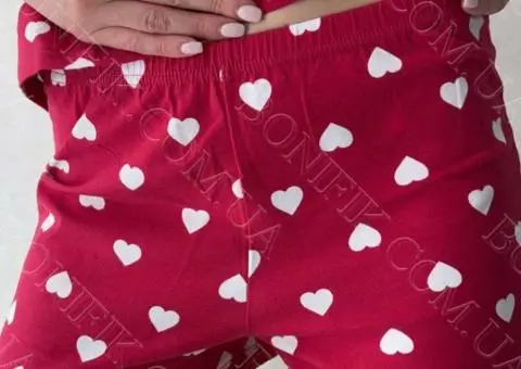 Жіноча піжама з малюнком із колекції "Amour" (арт. LPK 4070/40/01) - 5/6