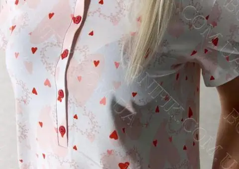 Жіноча нічна сорочка з коротким рукавом "Sweet Love" (арт. LDK 103/14/01) - 4/4