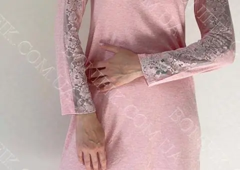 Жіноча нічна сорочка з мереживом "Tea Rose" (арт. LDМ 100/09/01) - 3/10