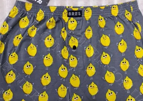 Чоловічі чорні сімейні труси з малюнком "Funny Lemon" (арт. MBXK 307/01/125) - 1/4