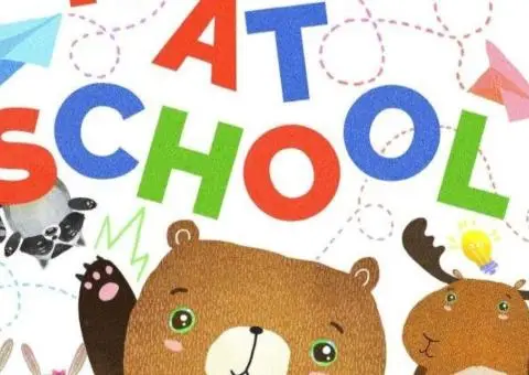 Дитяча електронна  книга англійською мовою   Перший день у школі