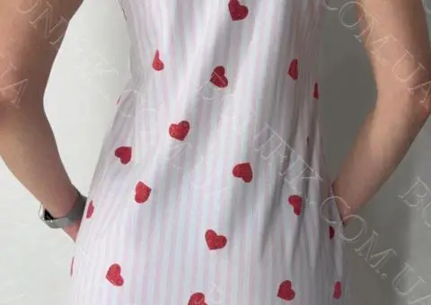 Жіноча нічна сорочка на тонкій бретелі "Loveu" (арт. LDK 112/67/02) - 4/5