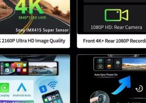 ПОТУЖНЕ Дзеркало-відеореєстратор Carplay. Гарантія! - 2/3