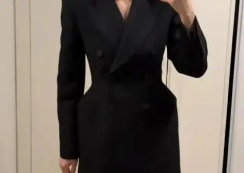 Плаття піджак Zara XS M блейзер zara плаття zara чорне сукня zara - 3/3