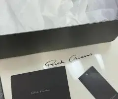 Rick Owens Ramones jumbo lace черные кеды кроссовки чорні opium 42 43