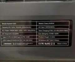 Портативна зарядна станція Apower1000 1024Wh LiFePO4 1000W