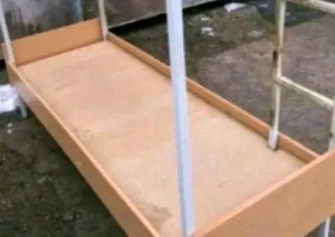 Акція! Ліжко металеве Кровать двухъярусная металлическая армейская - 1/3