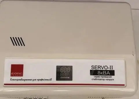 сервопривідний стабілізатор напруги ETIC SERVO-II потужністю 8 kVA. - 1/3
