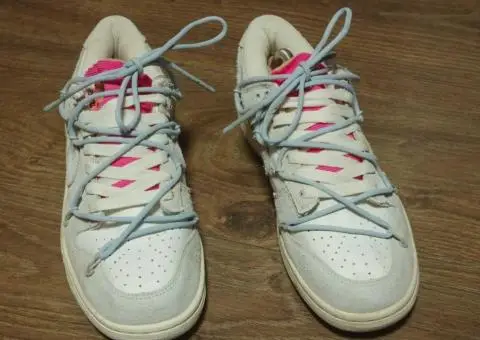 Кроссовки Nike Dunk Low Off-White Lot 38 DJ0950-113 оригінал 40 розмір - 2/3