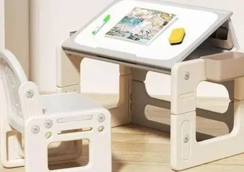 Стіл трансформер дитячий BabyPods зі стільчиком та мольбертом столик - 1/3