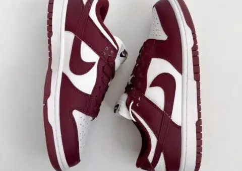 Nike sb dunk low bordo/white. Бордові данки. 36-40 - 1/3