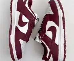 Nike sb dunk low bordo/white. Бордові данки. 36-40