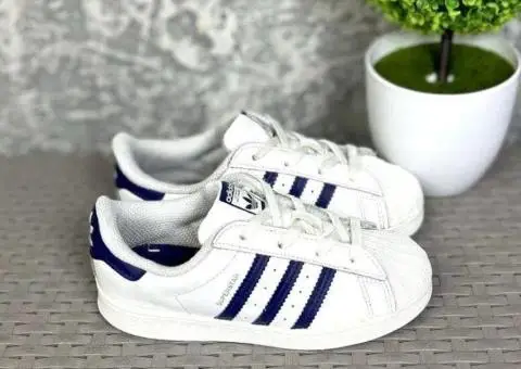 Adidas Superstar кроссовки 27 размер детские кожаные спортивные - 2/3