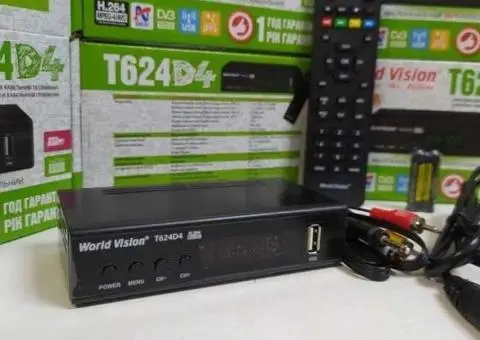 НОВЫЙ HD тюнер приставка Т2 WV T624D4 приемник DVB-C/T2 YouTube MEGoGo - 3/3