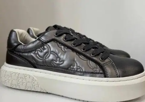 Кеди Pinko Sneakers Pinko Yoko 21 колір сірий і табакко, є всі розміри - 1/3