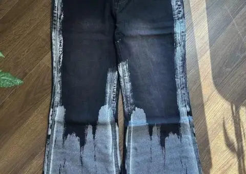 Flared wide maison margiela type racer rick owens джинсы фларед клеш - 2/3