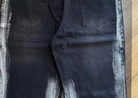 Flared wide maison margiela type racer rick owens джинсы фларед клеш - 3/3
