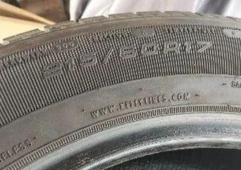 Продам автошины 215х60хR17 лето