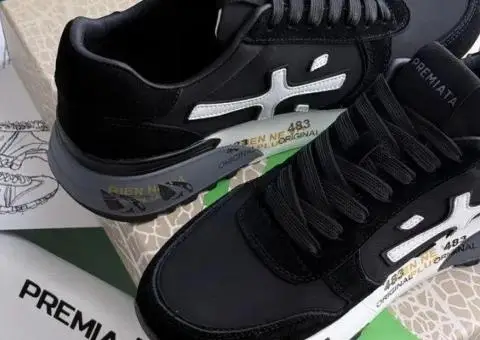 Кроссовки Premiata Mick black white (NEW IN BOX) - 3/3