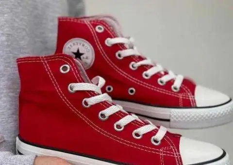 Converse all star red кеди конверси високі червоні олл стар 36-40 - 2/3
