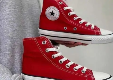 Converse all star red кеди конверси високі червоні олл стар 36-40 - 3/3