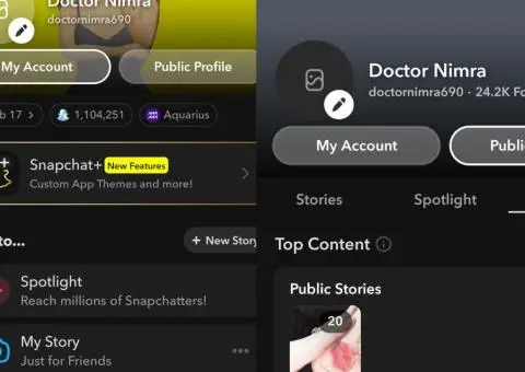 Аккаунт Snapchat с snapscore 1 млн и 33k подписчиков
