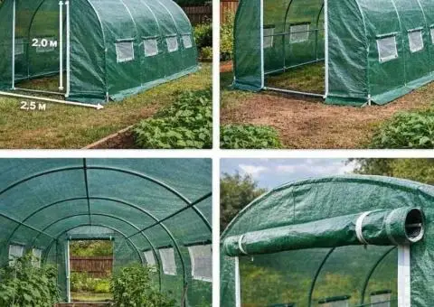 Теплиця 10 м² 2,5×4×2 4 секції | Нова | Швидка доставка - 1/3