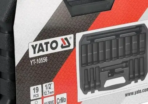 Набір ударних головок 1/2 дюйма 19 шт. YATO YT-10556 - 1/3