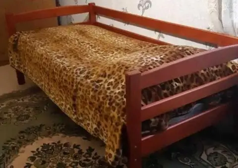 Ліжко дитяче підліткове односпальне з масиву дерева Ліза нота - 2/3