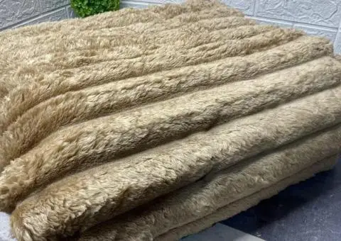 Велюрове покривало “Королівський шарпей” 6см. Смужка 200×230 - 1/3