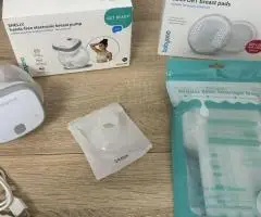 Молоковідсмоктувач акумуляторний BabyOno "SHELLY" (вільні руки)